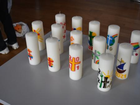 Osterkerzen gestalten