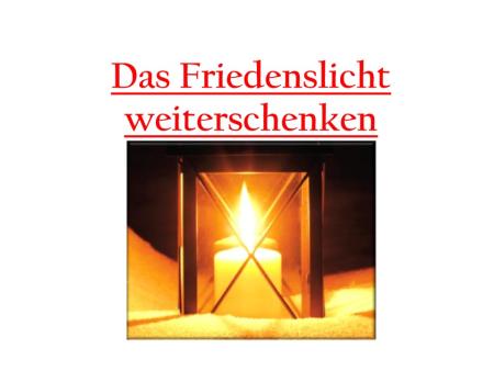 Friedenslicht 2024