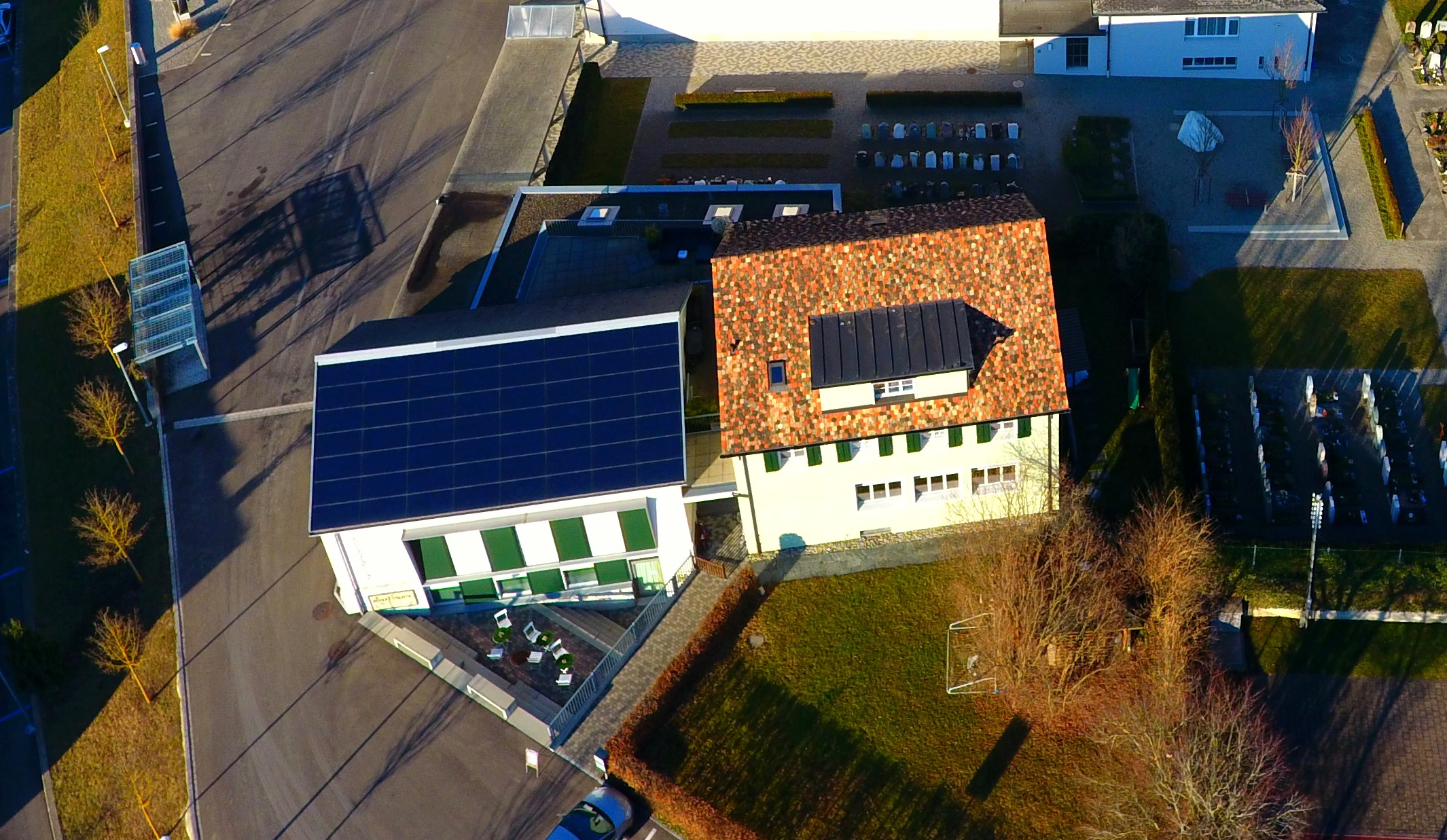Solaranlage auf Pfarreizentrum